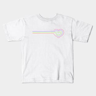 rainbow heart Kids T-Shirt